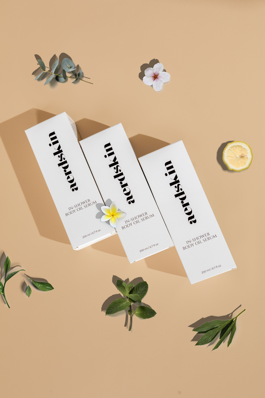 InShower Body Oil Serum Best Body Oil for Dry Skin Aerdskin aerdskin