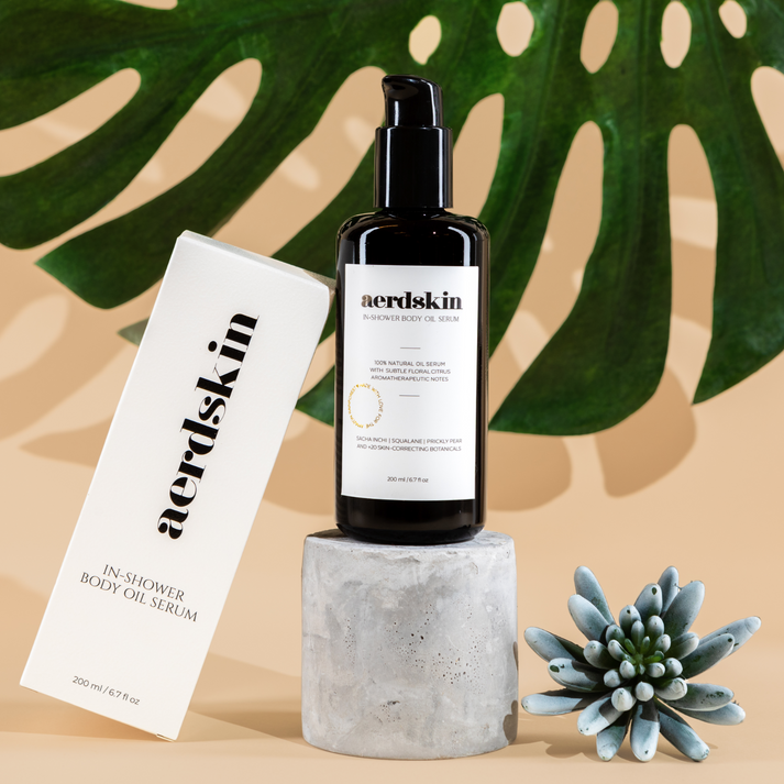 InShower Body Oil Serum Best Body Oil for Dry Skin Aerdskin aerdskin